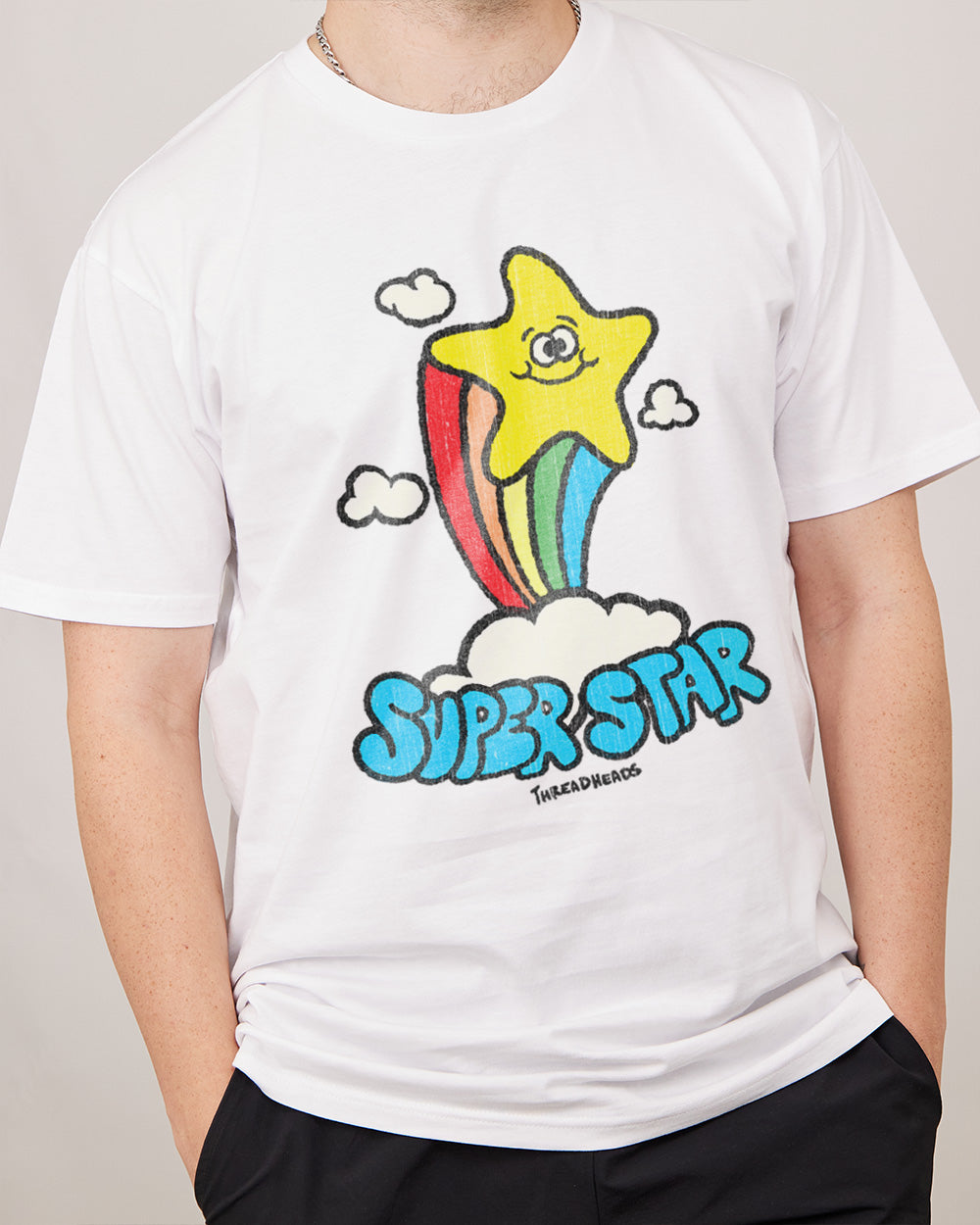 Super Star T-Shirt Australia Online #colour_white