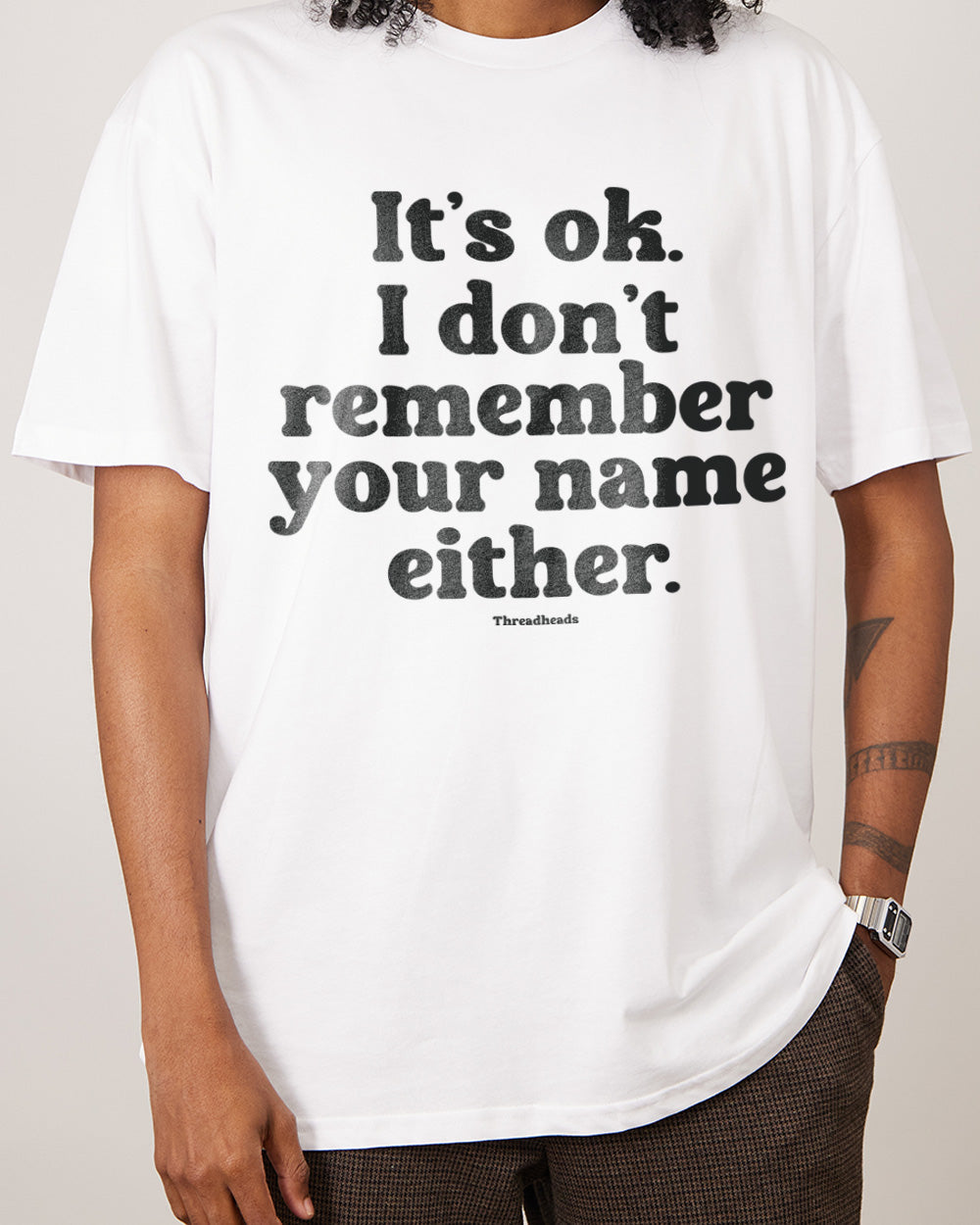 Don't Remember Your Name T-Shirt Australia Online #colour_white