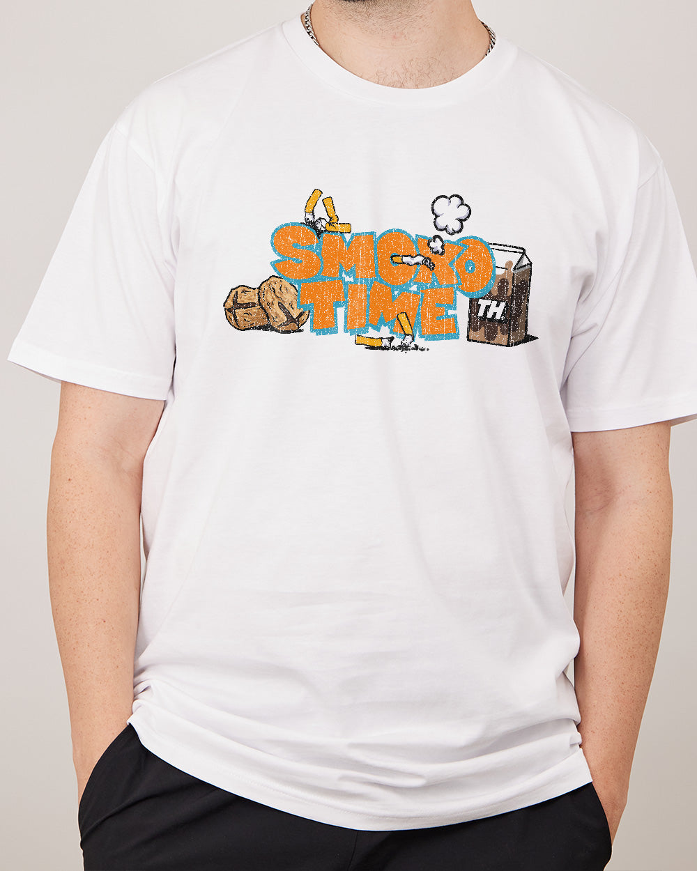 Still On Smoko T-Shirt Australia Online #colour_white
