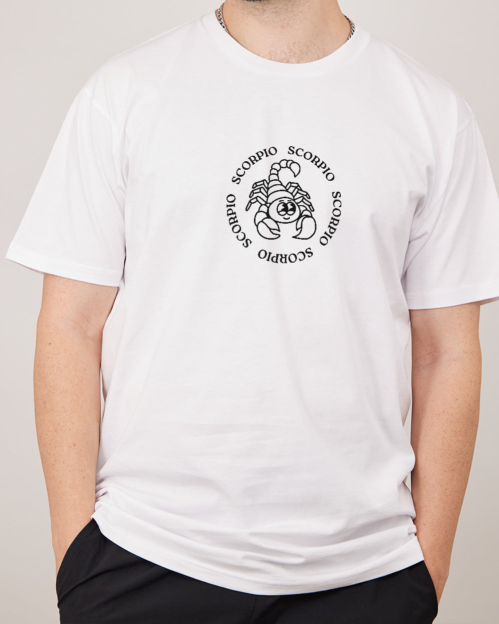 Scorpio T-Shirt Australia Online #colour_white