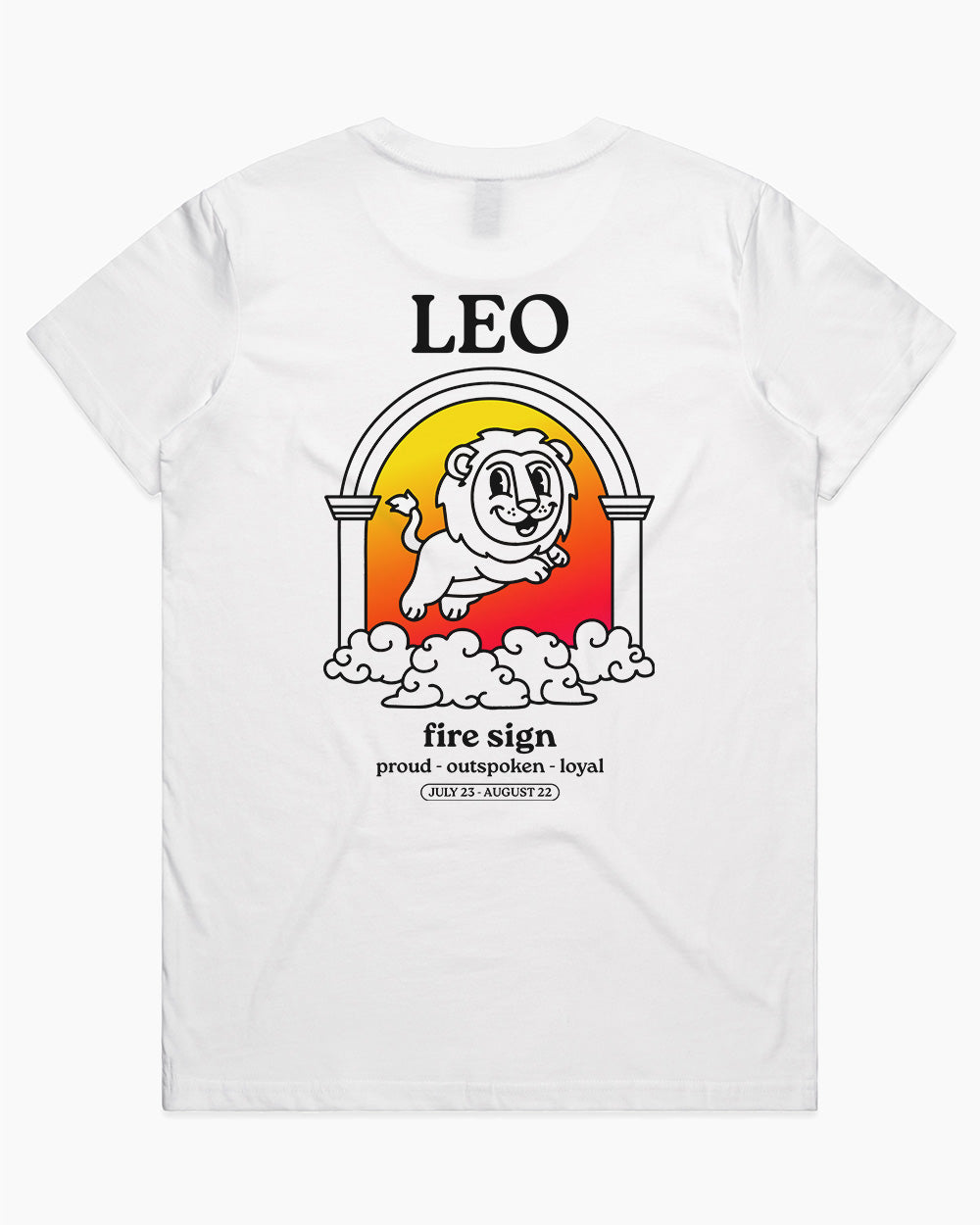 Leo T-Shirt Australia Online #colour_white