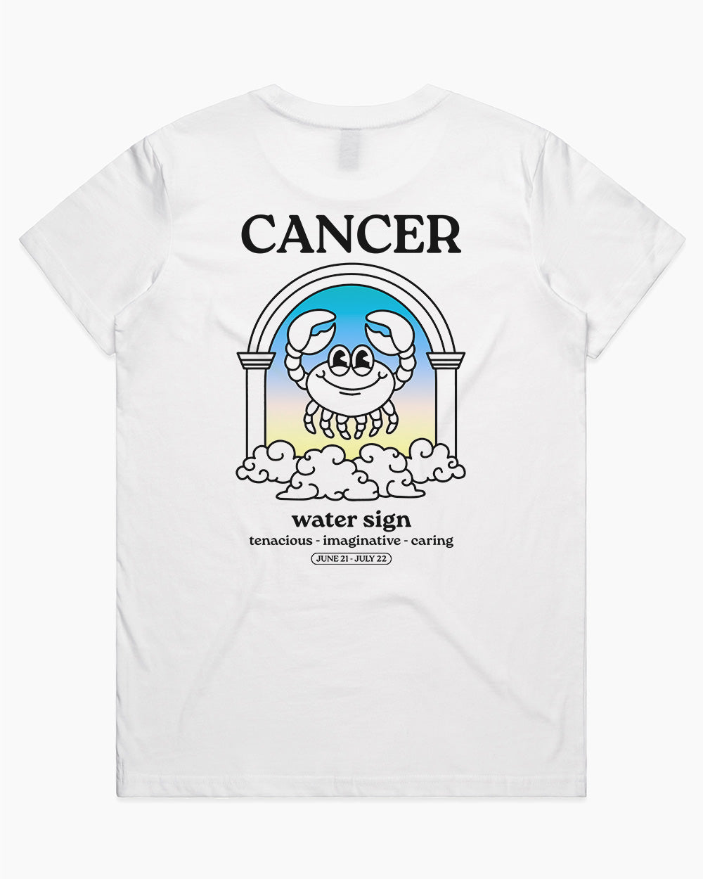 Cancer T-Shirt Australia Online #colour_white