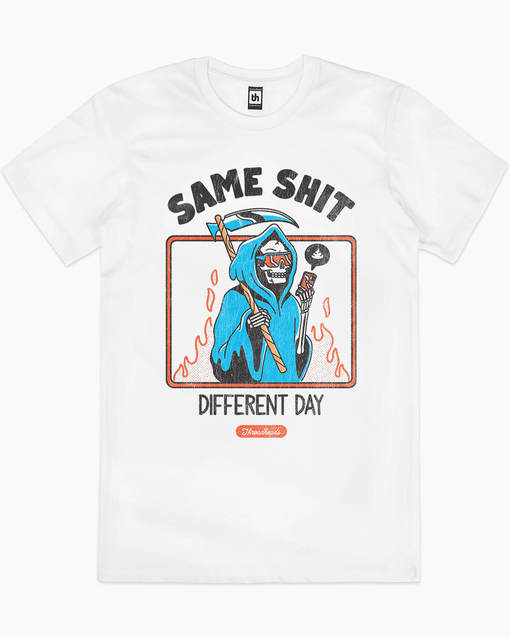 Same Shit Different Day T-Shirt Australia Online #colour_white