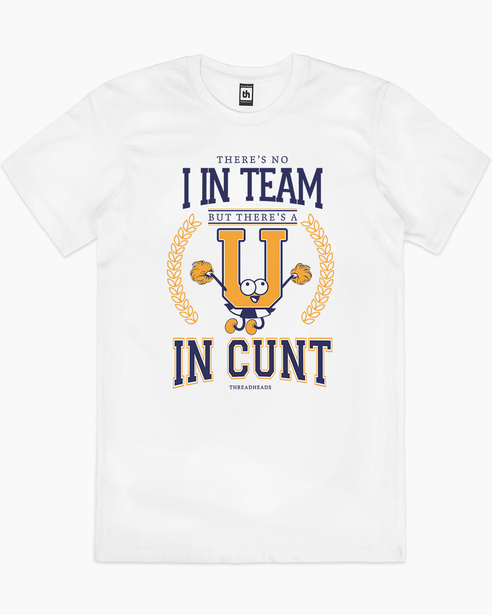 There's No 'I' In Team T-Shirt Australia Online #colour_white