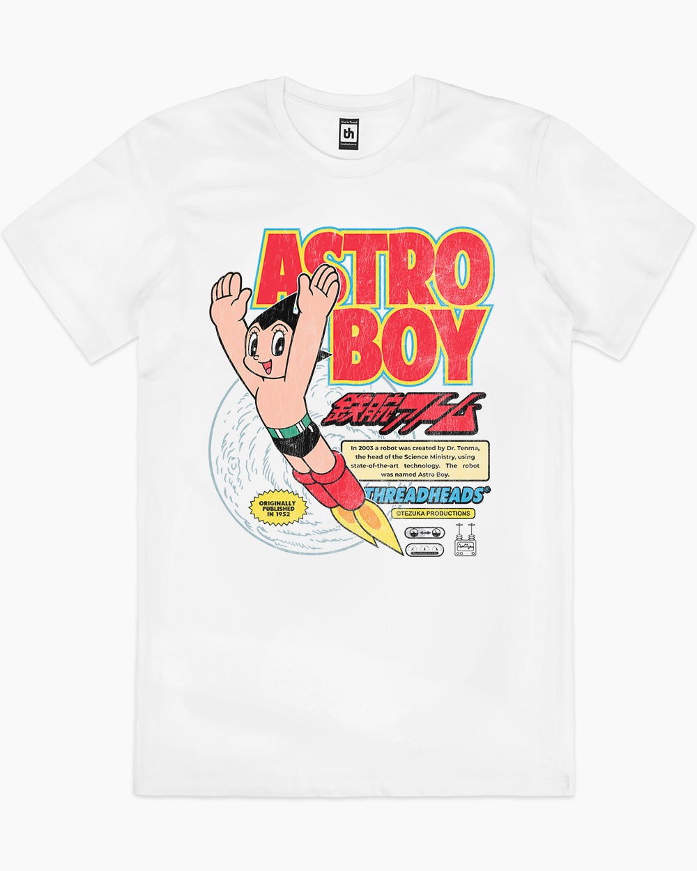 Astro Boy Vintage T-Shirt Australia Online #colour_white