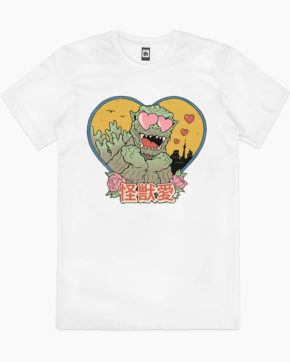 Kaiju Love T-Shirt Australia Online #colour_white