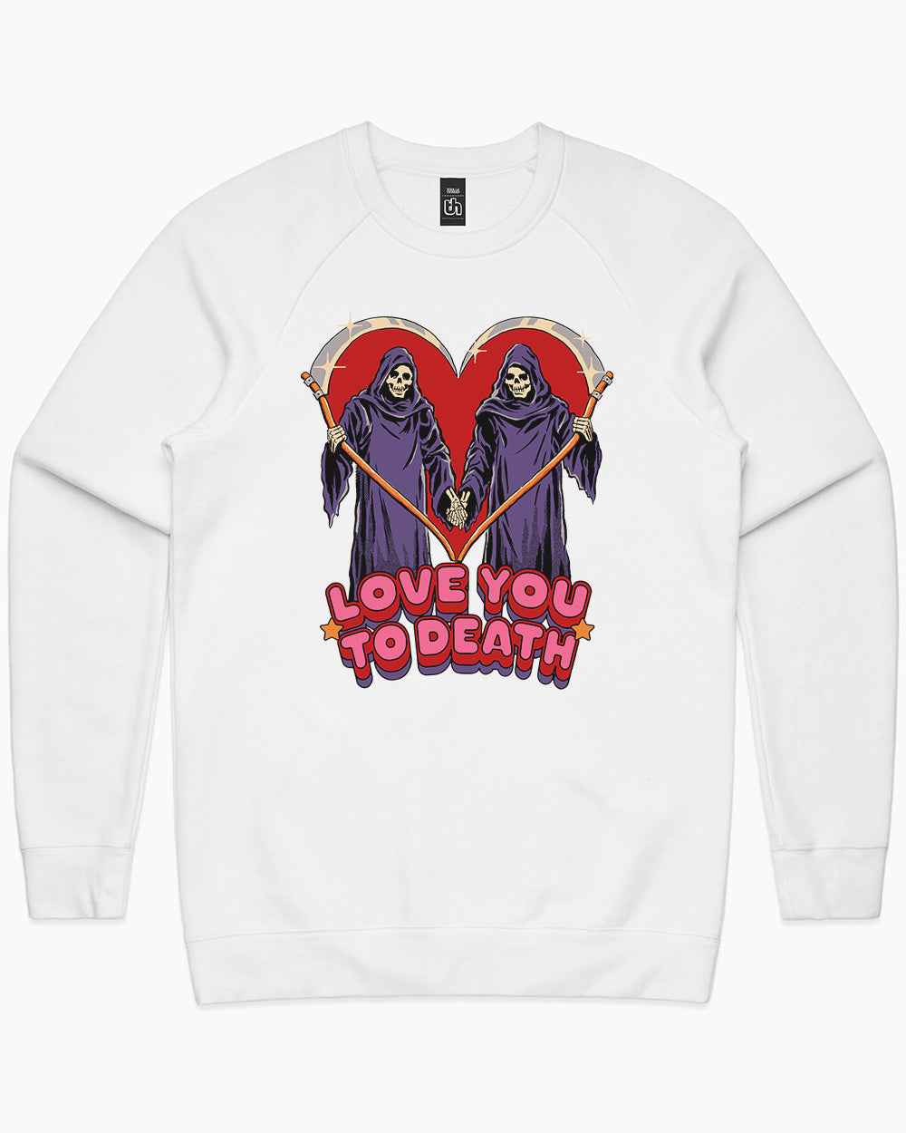 Love You To Death Sweater Australia Online #colour_white