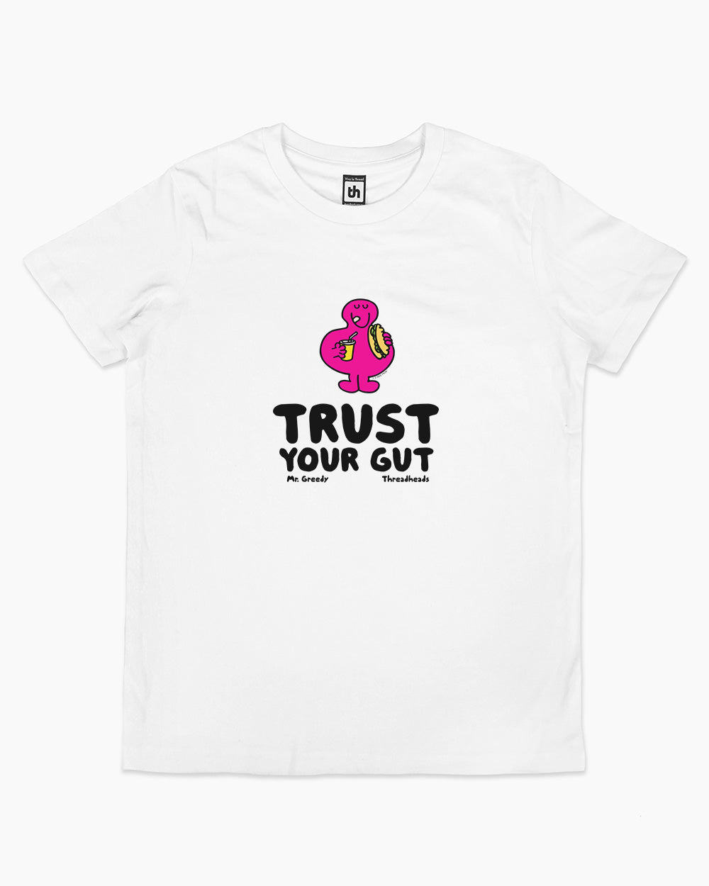Trust Your Gut Kids T-Shirt Australia Online #colour_white