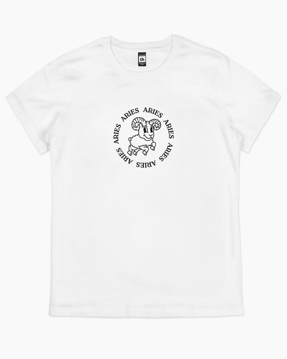 Aries T-Shirt Australia Online #colour_white