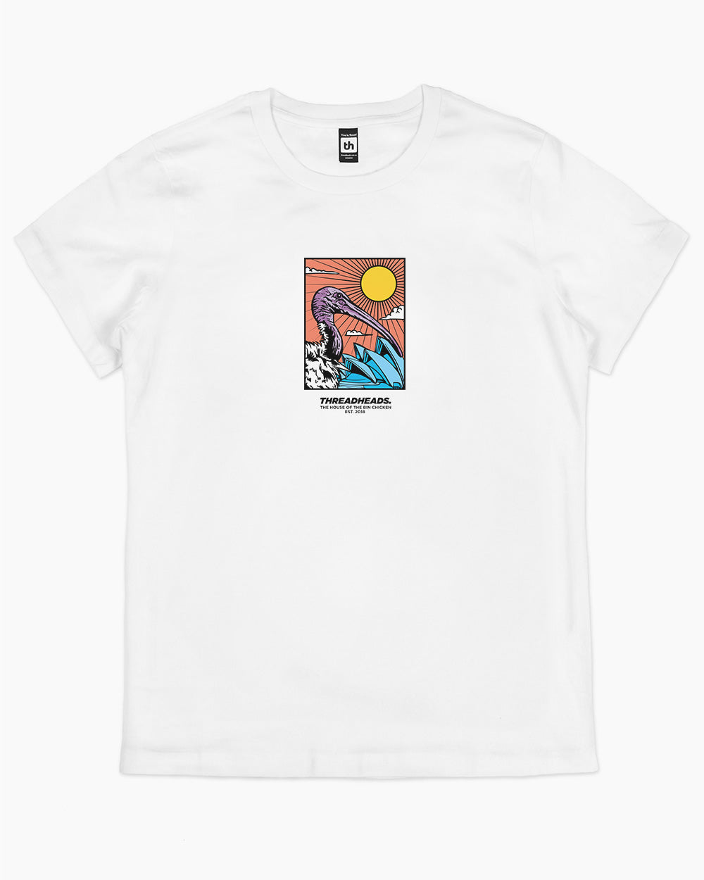 The House of the Bin Chicken T-Shirt Australia Online #colour_white