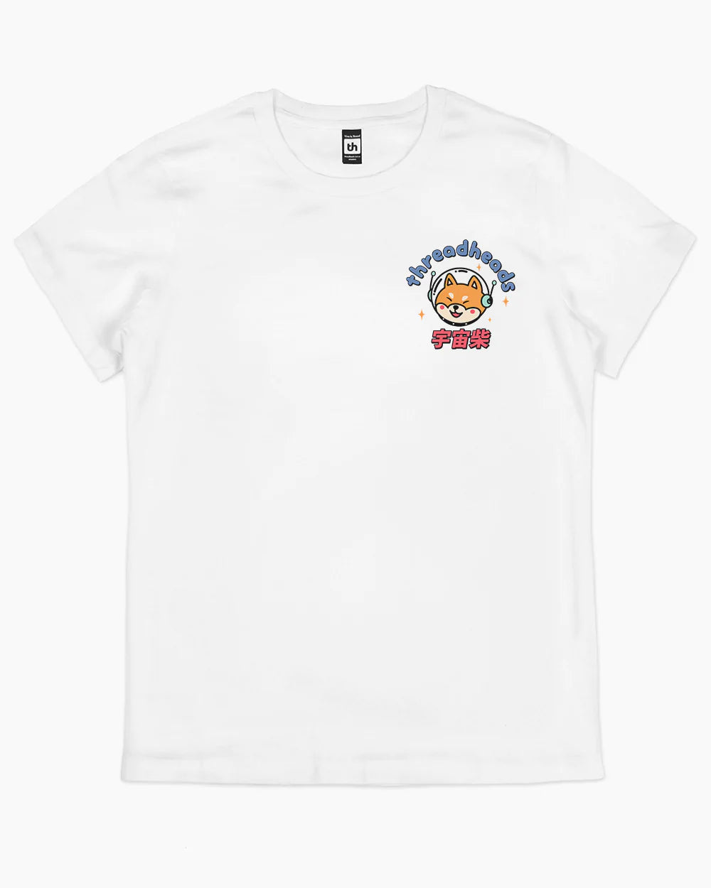 Cosmic Shiba T-Shirt Australia Online #colour_white
