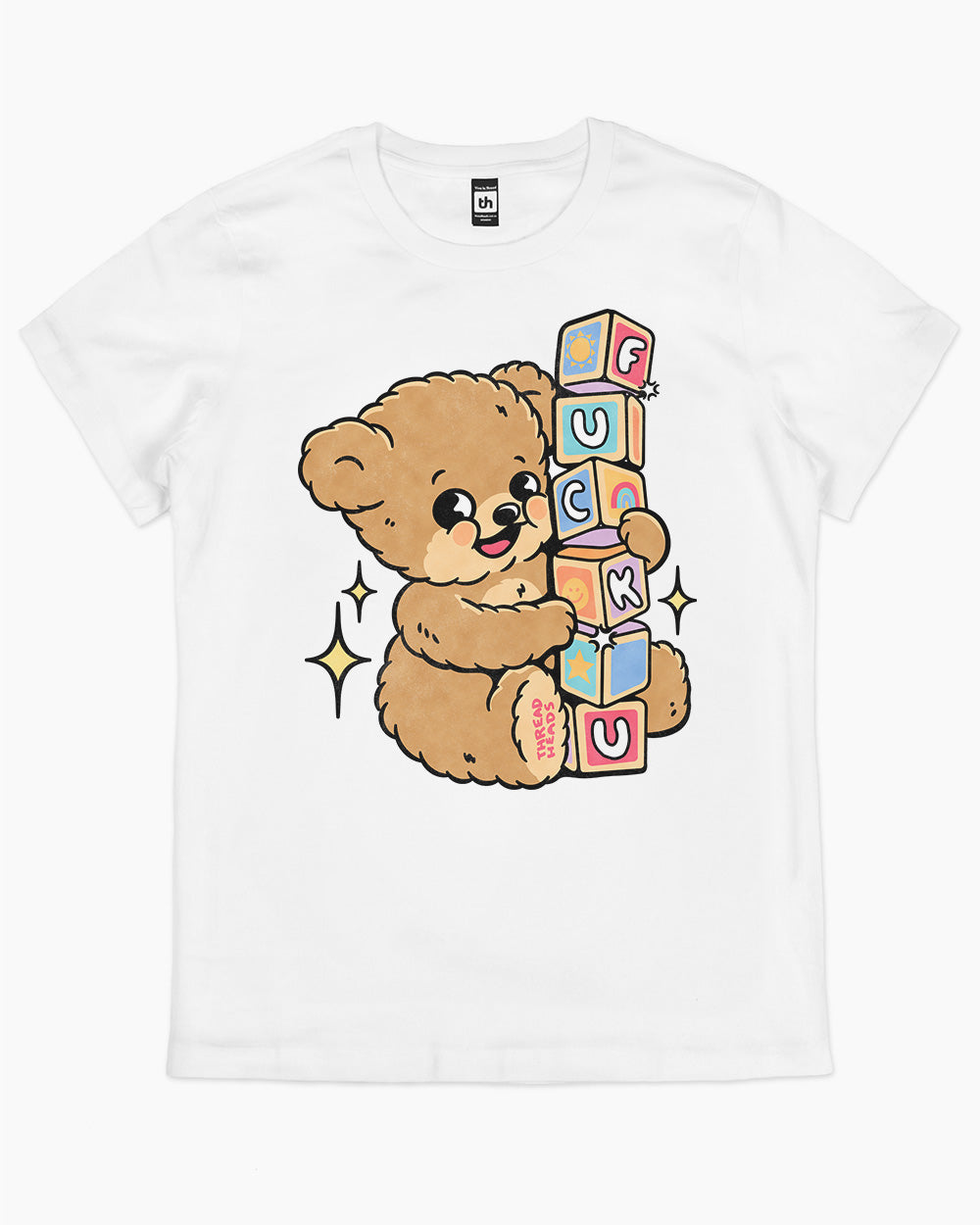 Spell It Out Teddy T-Shirt Australia Online #colour_white