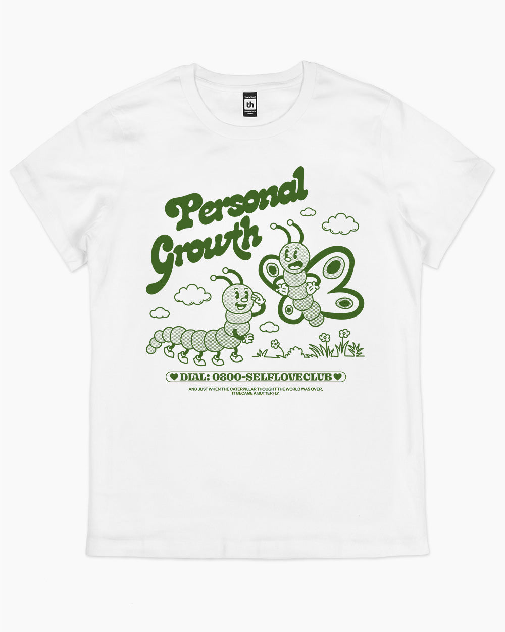 Personal Growth T-Shirt Australia Online #colour_white