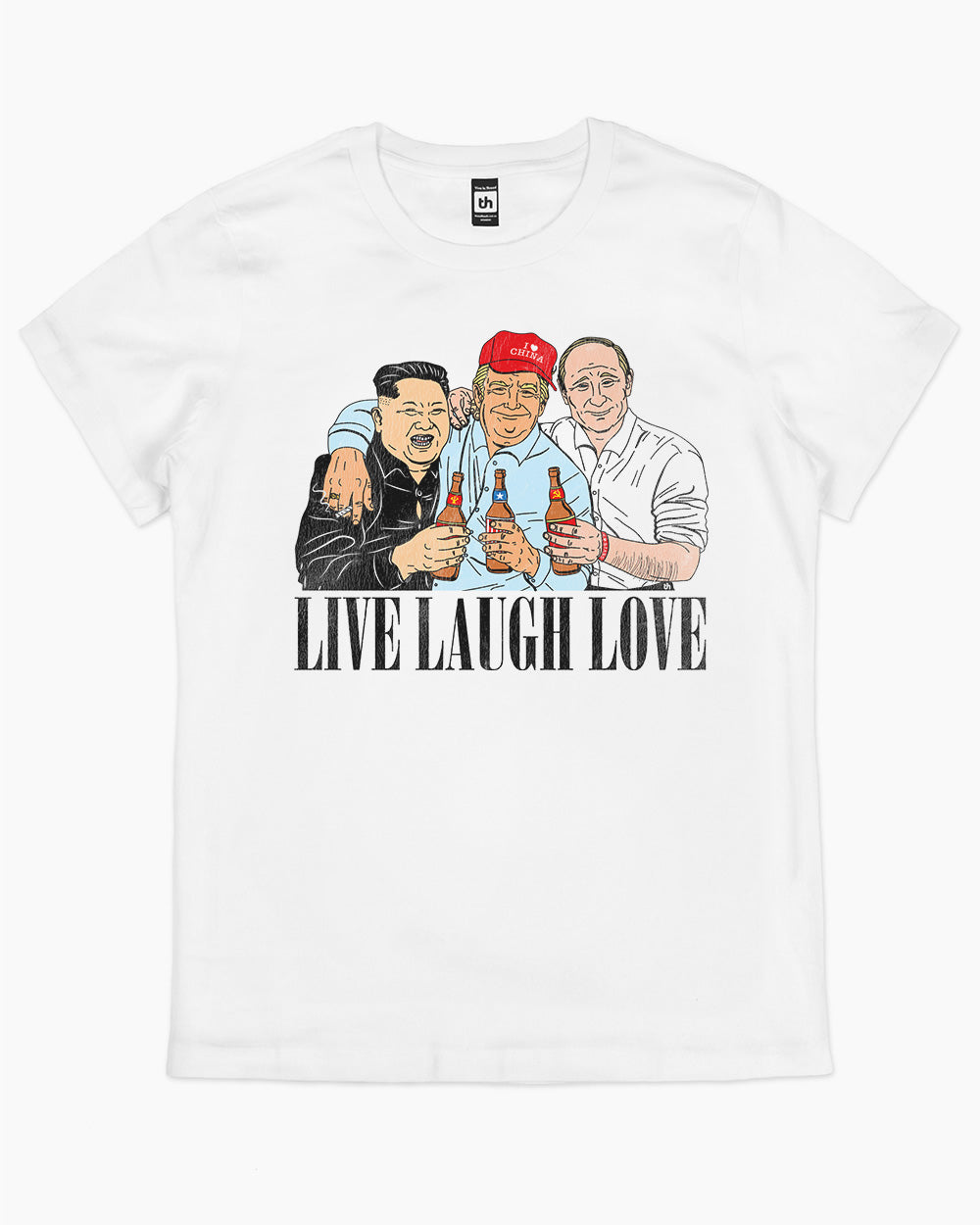 Live Laugh Love T-Shirt Australia Online #colour_white