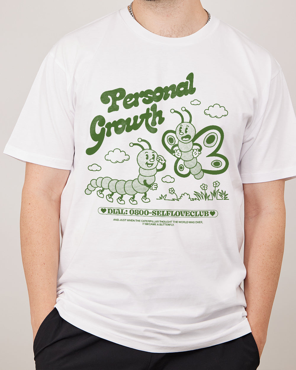 Personal Growth T-Shirt Australia Online #colour_white