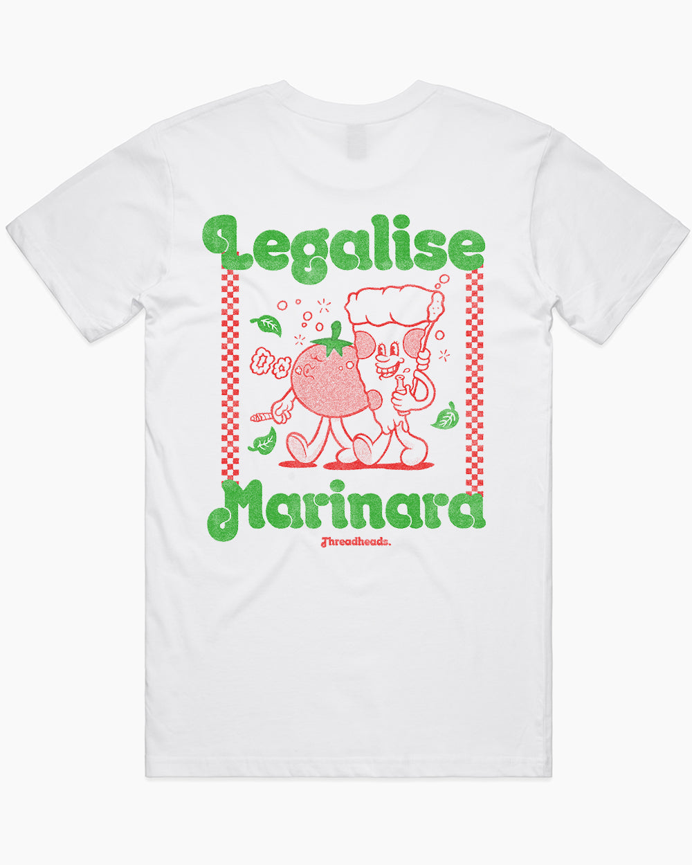 Legalise Marinara T-Shirt Australia Online #colour_white