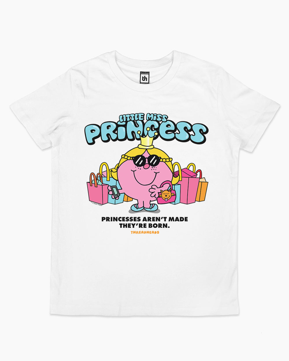 Little Miss Princess Kids T-Shirt Australia Online #colour_white