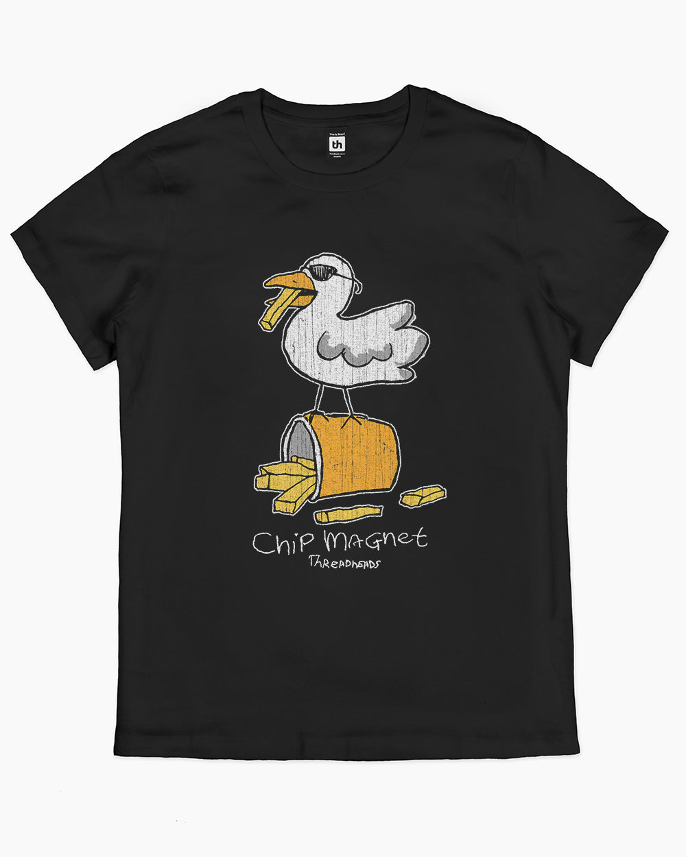 Chip Magnet T-Shirt Australia Online #colour_black