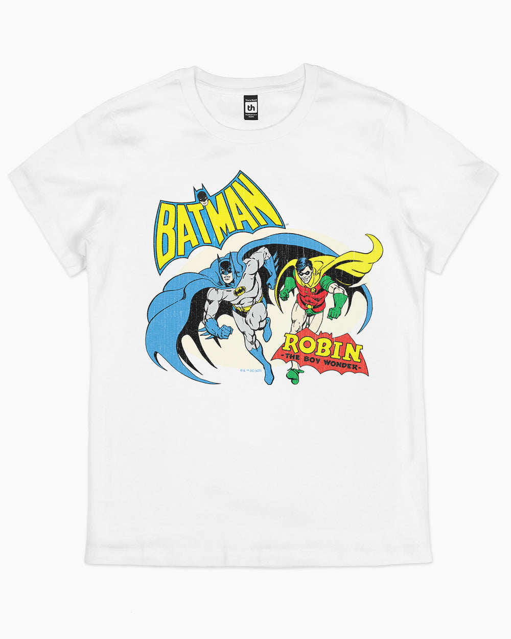 Batman and Robin The Boy Wonder T-Shirt Australia Online #colour_white
