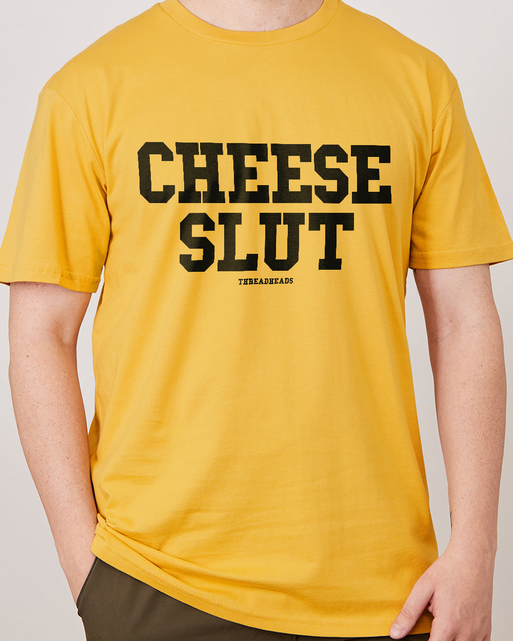 Cheese Slut T-Shirt Australia Online #colour_yellow