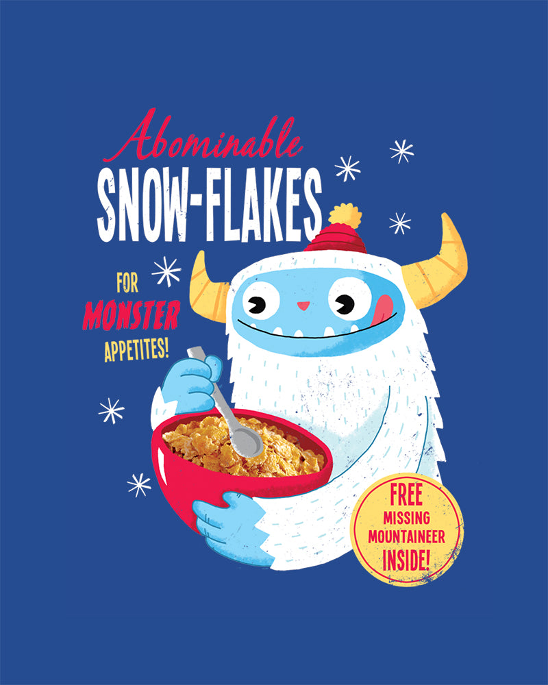 Abominable Snowflakes Kids T-Shirt Australia Online #colour_blue