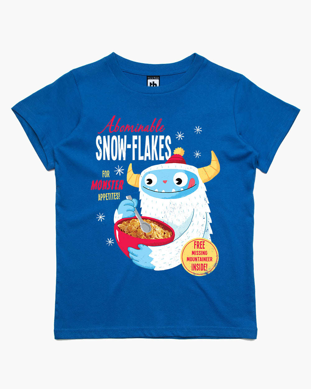 Abominable Snowflakes Kids T-Shirt Australia Online #colour_blue
