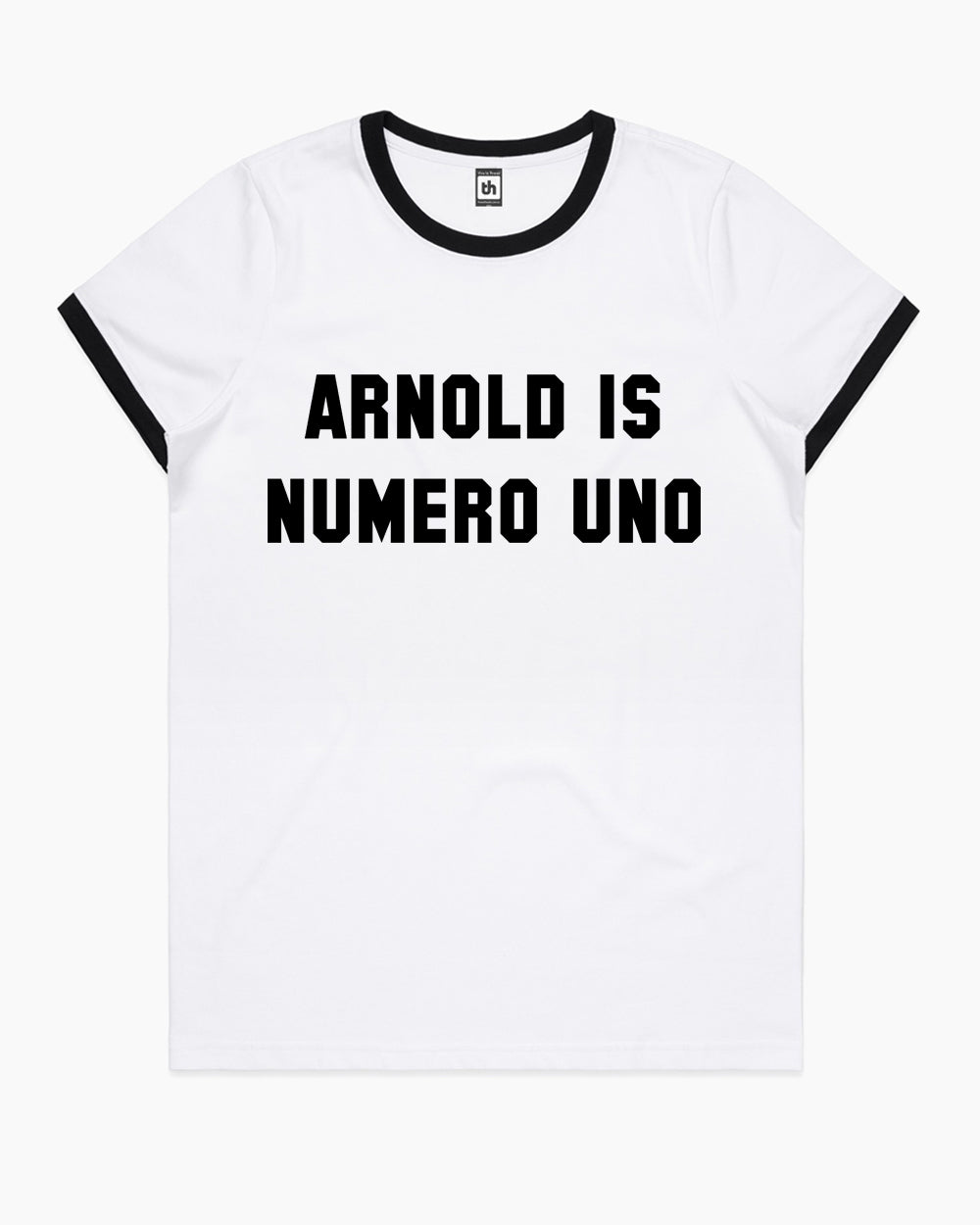 Arnold Is Numero Uno T-Shirt Australia Online #colour_black ringer