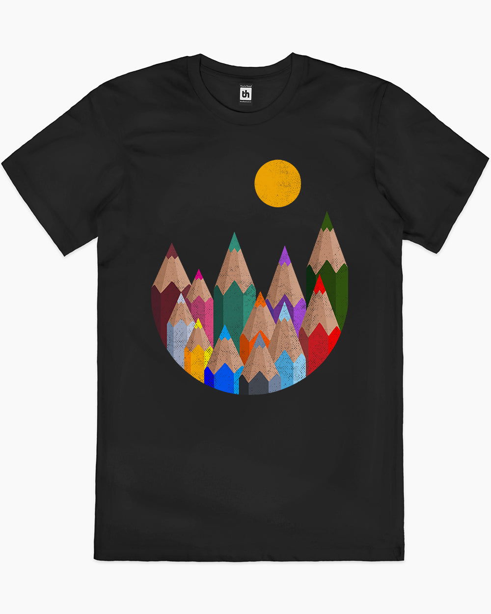 12 Colour Mountains T-Shirt Australia Online #colour_black