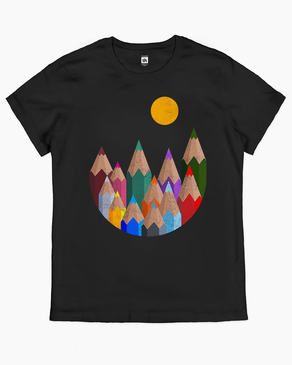 12 Colour Mountains T-Shirt Australia Online #colour_black