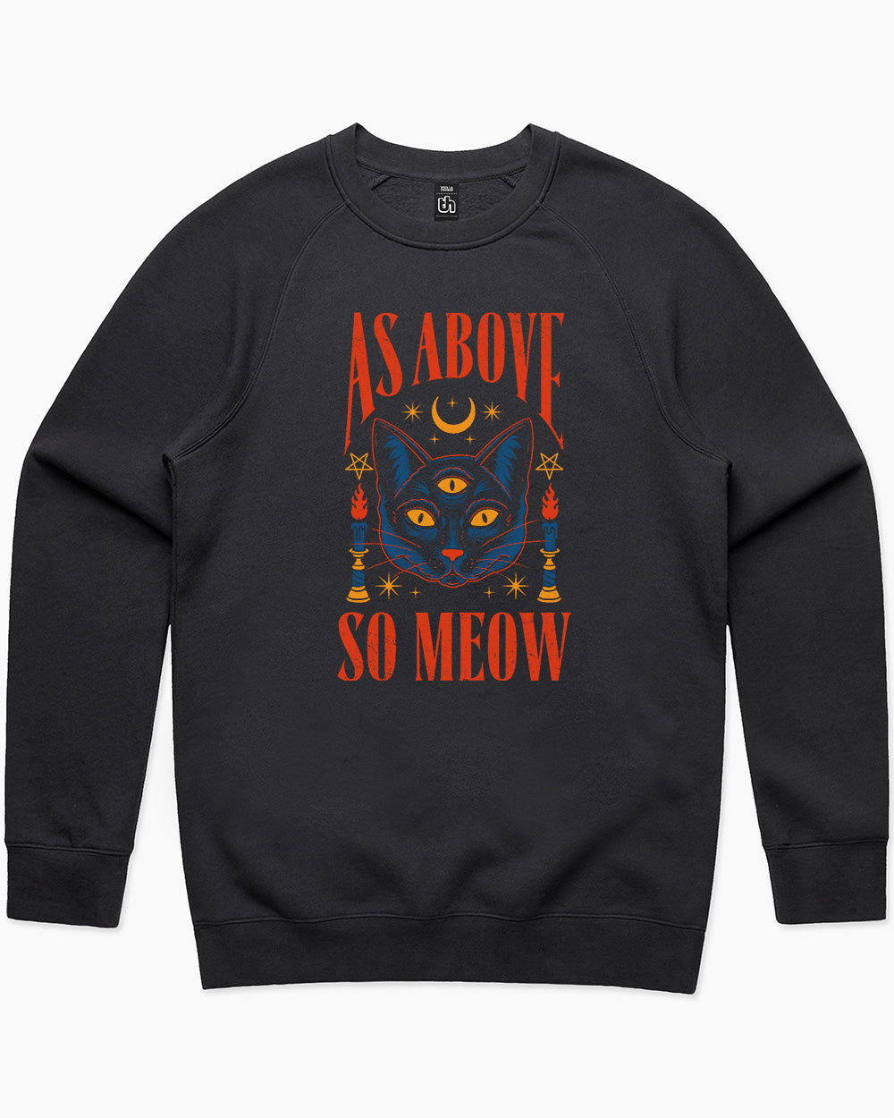 As Above So Meow Sweater Australia Online #colour_black