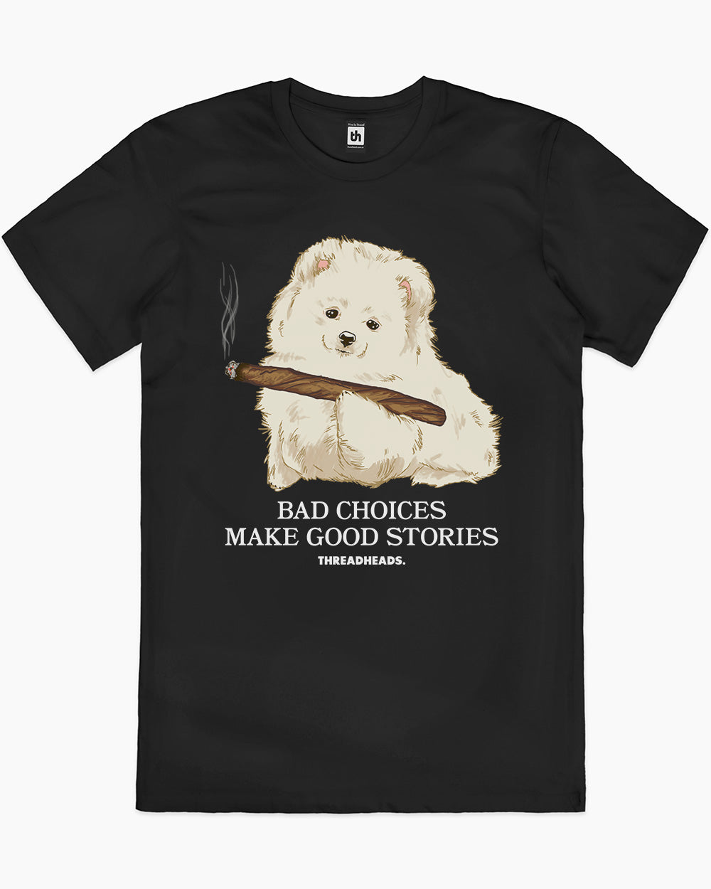Bad Choices Make Good Stories T-Shirt Australia Online #colour_black