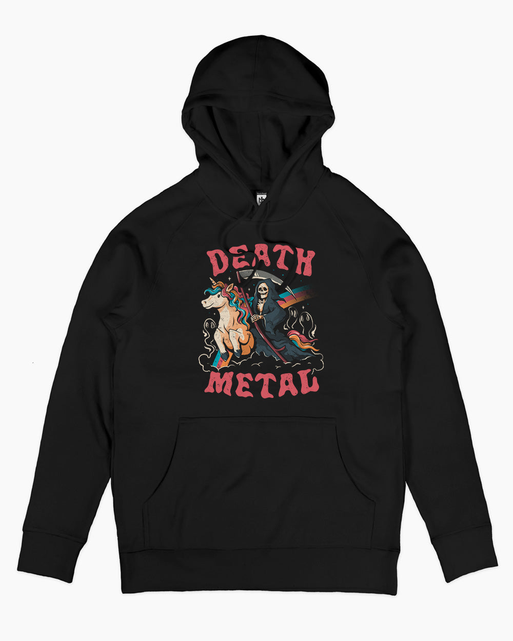 Death Metal Hoodie Australia Online #colour_black