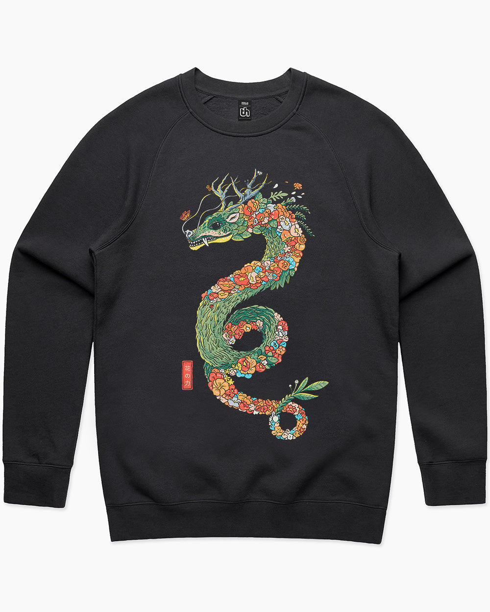 Flower Dragon Sweater Australia Online #colour_black