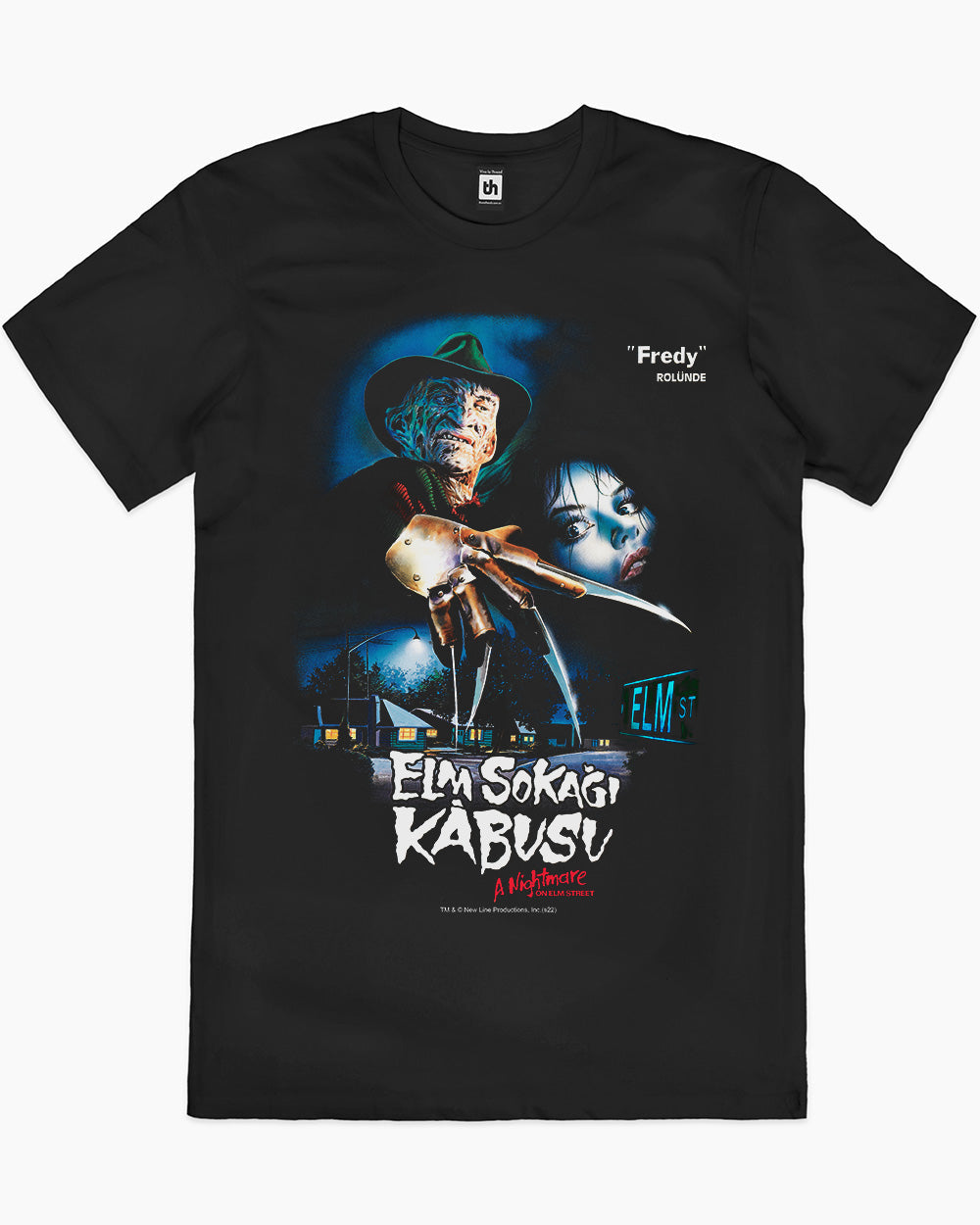 Freddy Krueger-Elm Sokagi Kabusu T-Shirt Australia Online #colour_black