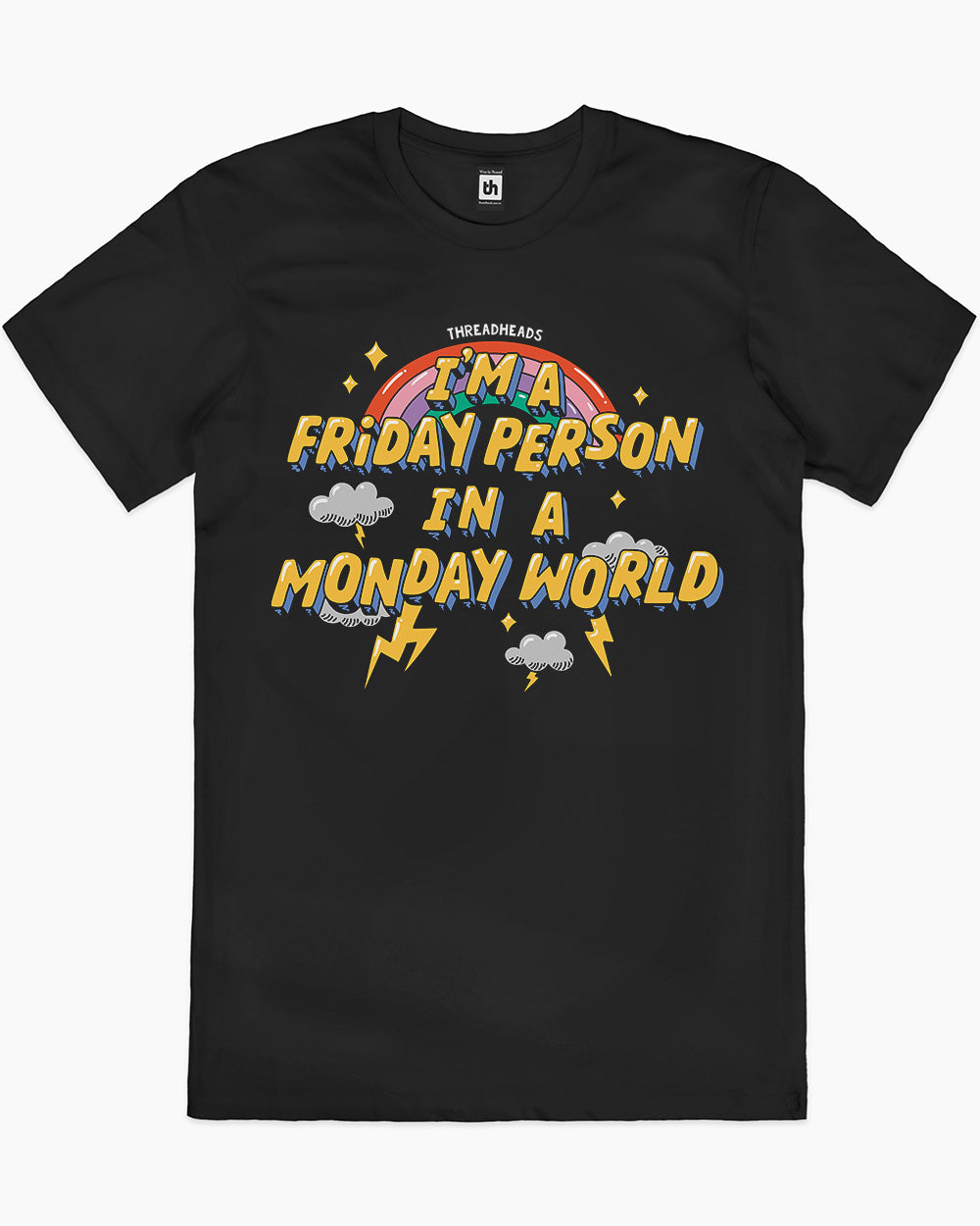 Friday Person T-Shirt Australia Online #colour_black