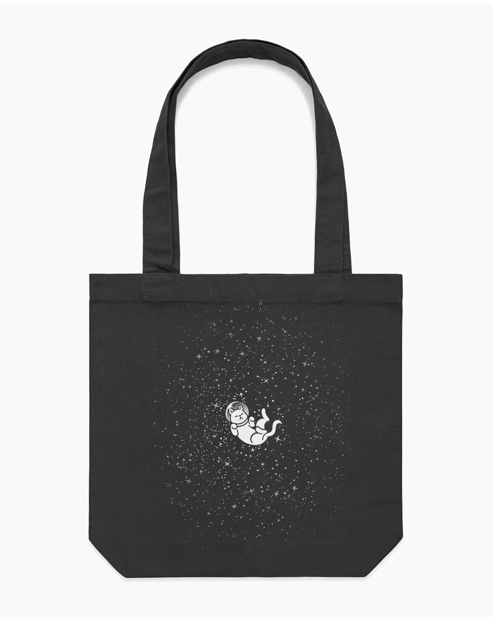 Gravity Cat Tote Bag Australia Online #colour_black