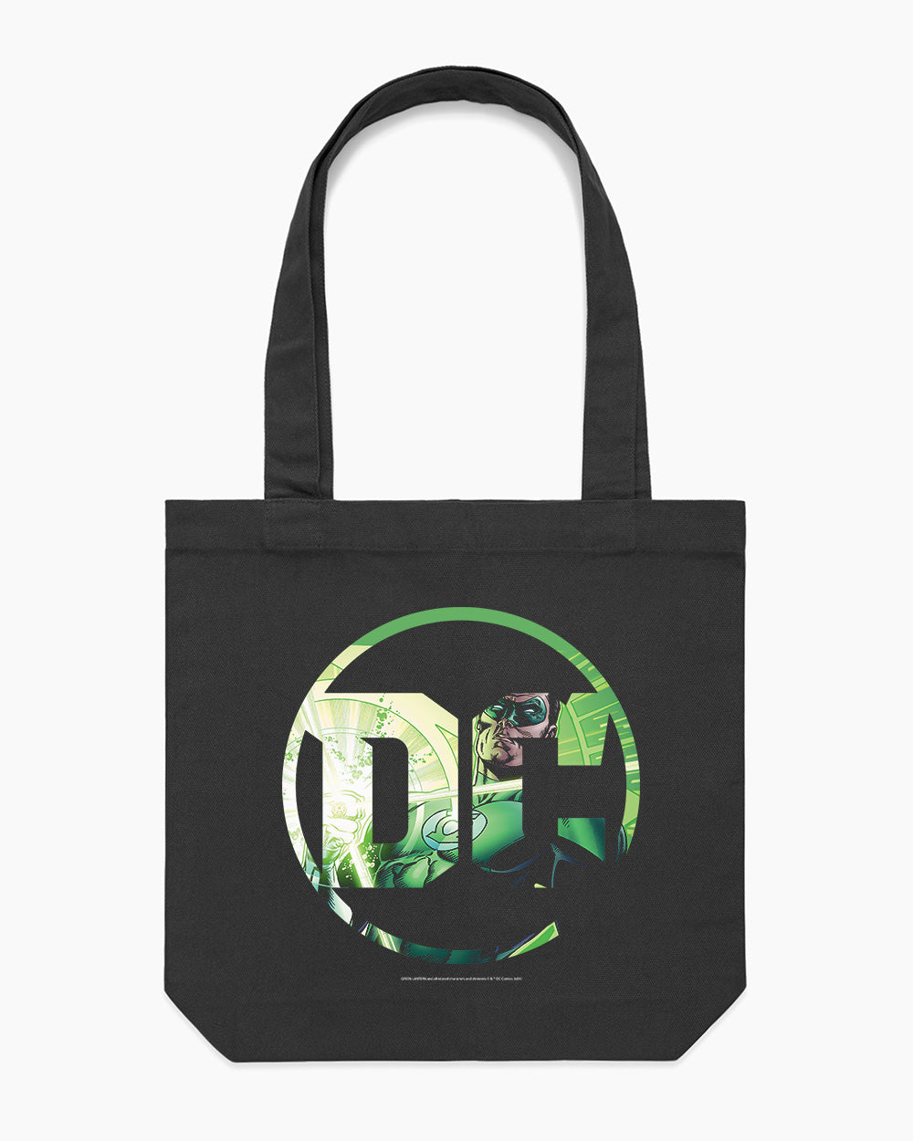 Green Lantern DC Logo Tote Bag Australia Online #colour_black