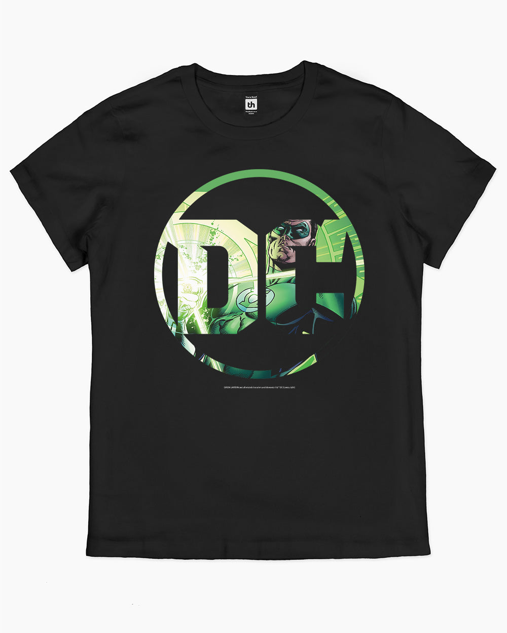 Green Lantern DC Logo T-Shirt Australia Online #colour_black