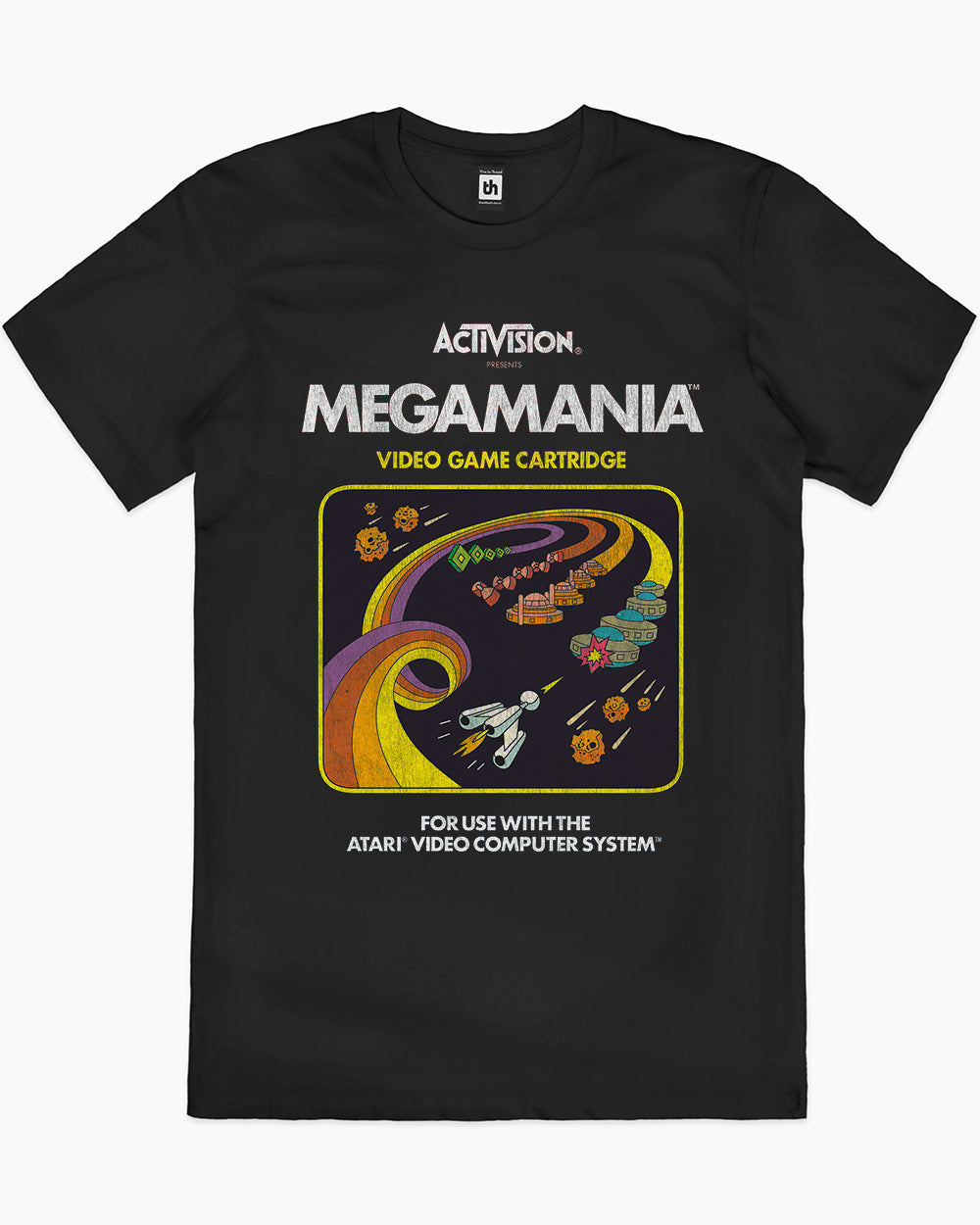 Megamania Vintage T-Shirt Australia Online #colour_black