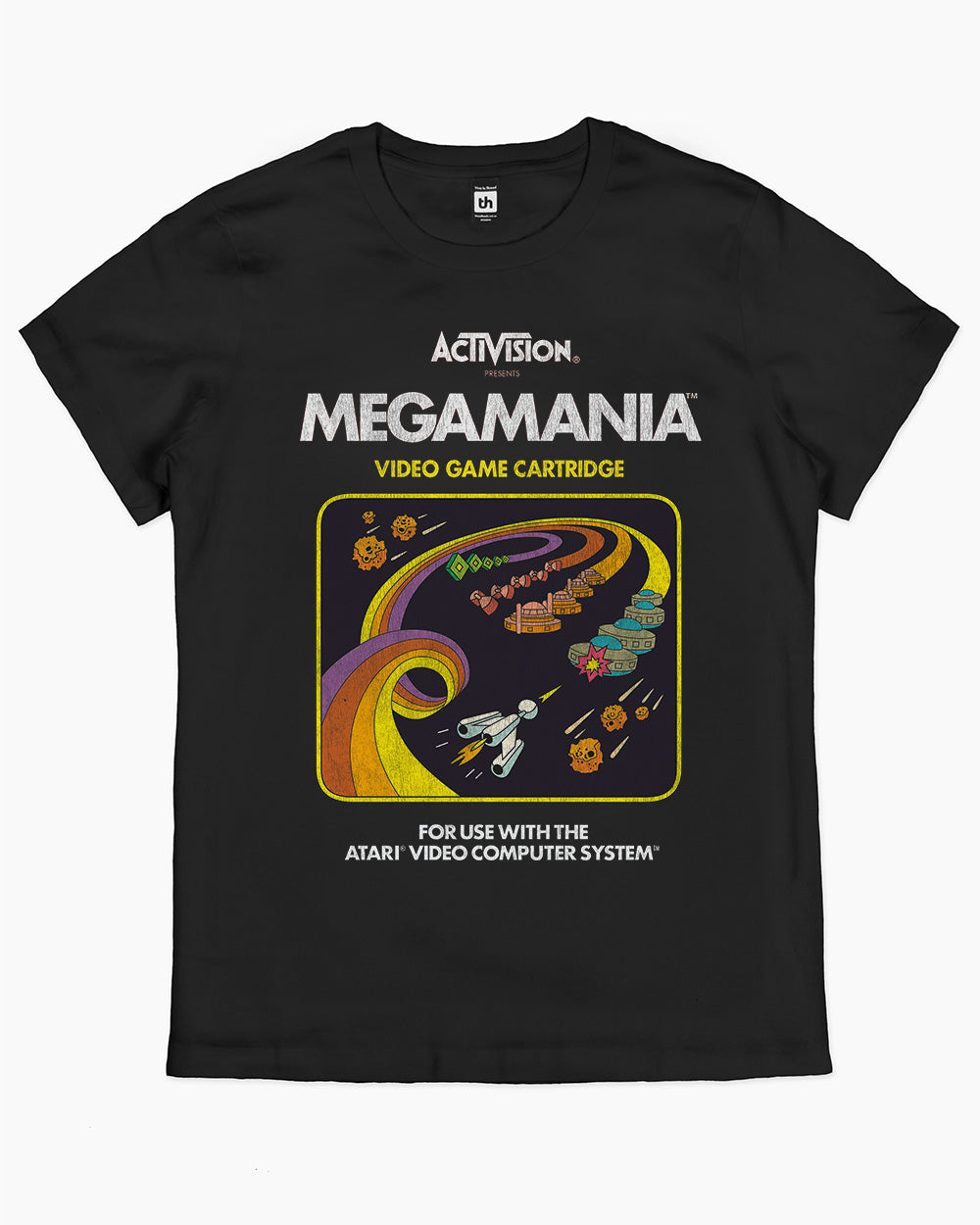 Megamania Vintage T-Shirt Australia Online #colour_black