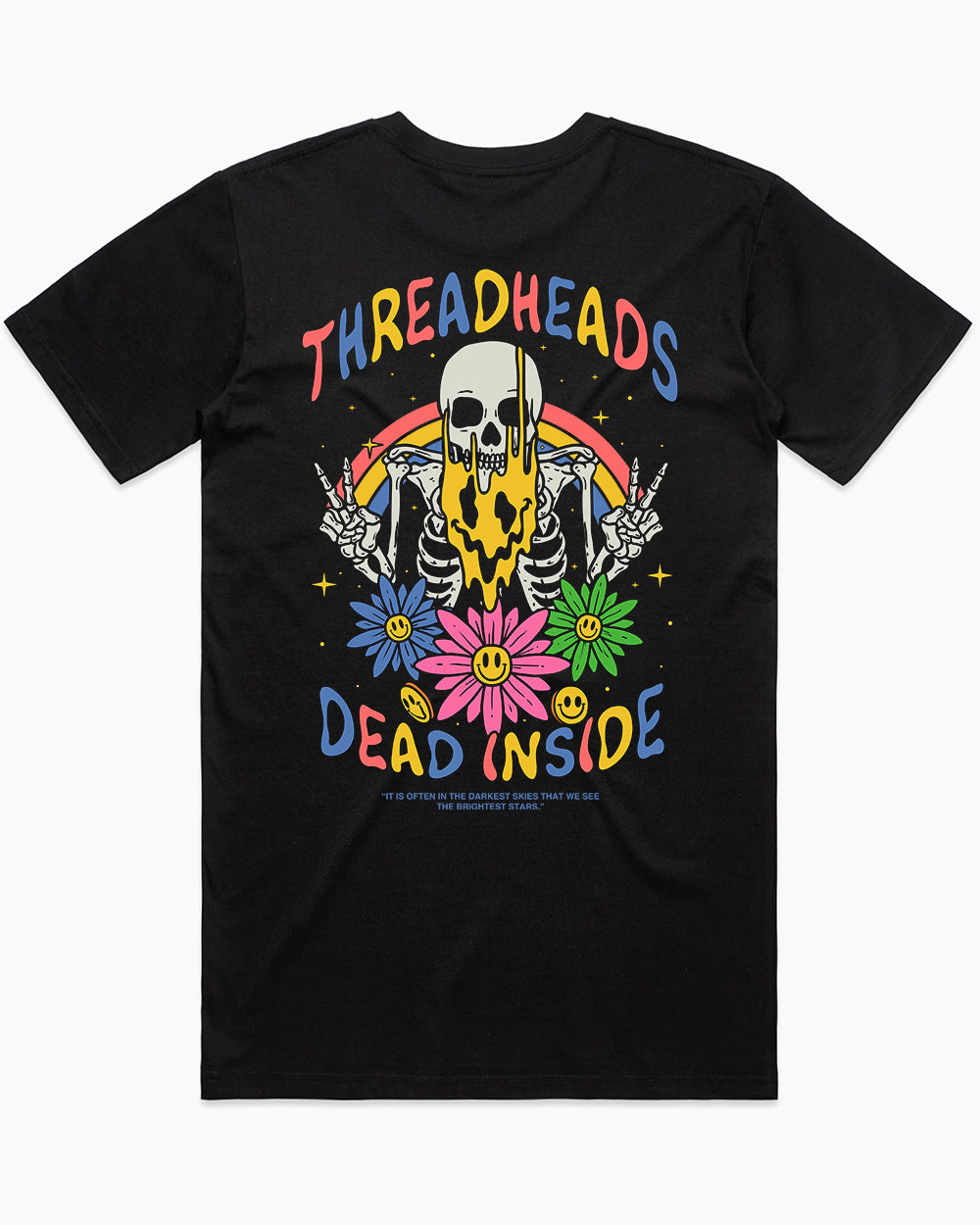 Melting Dead Inside T-Shirt Australia Online #colour_black
