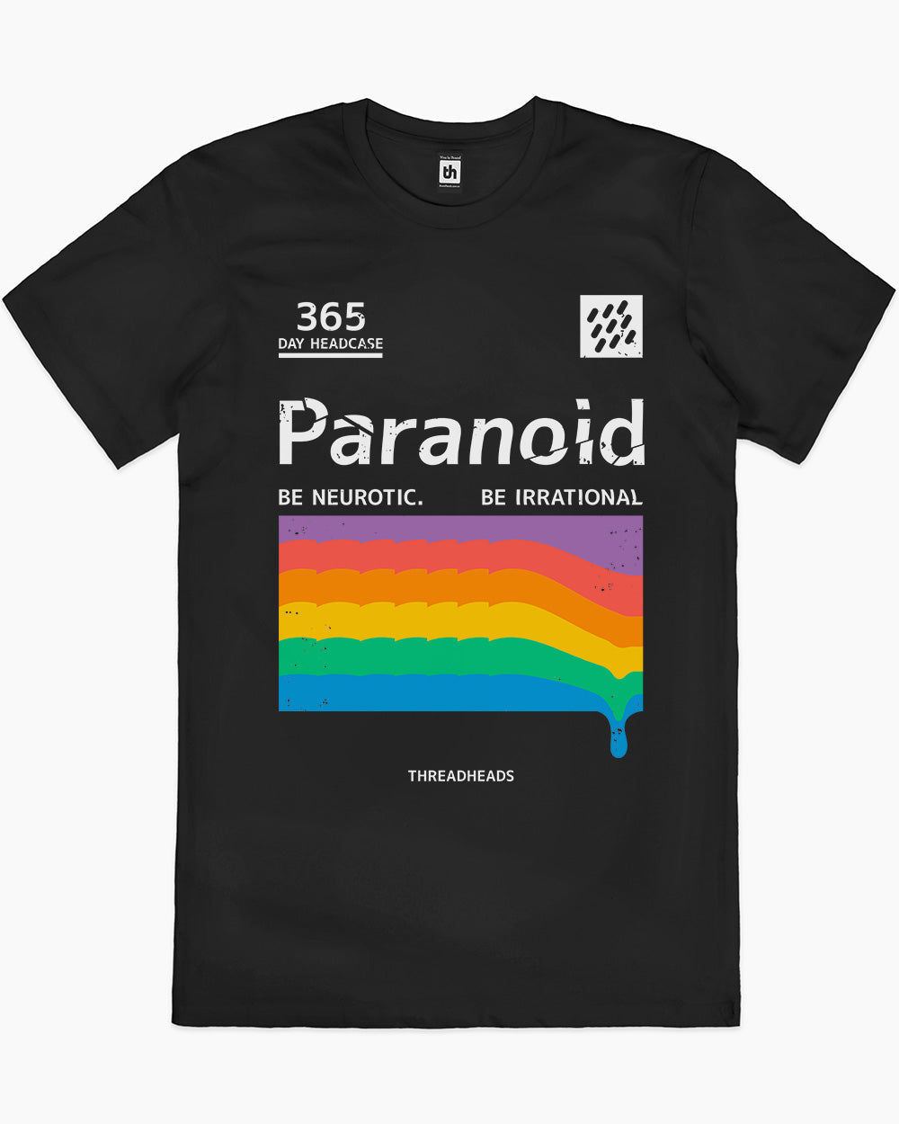Paranoid Irrational T-Shirt Australia Online #colour_black