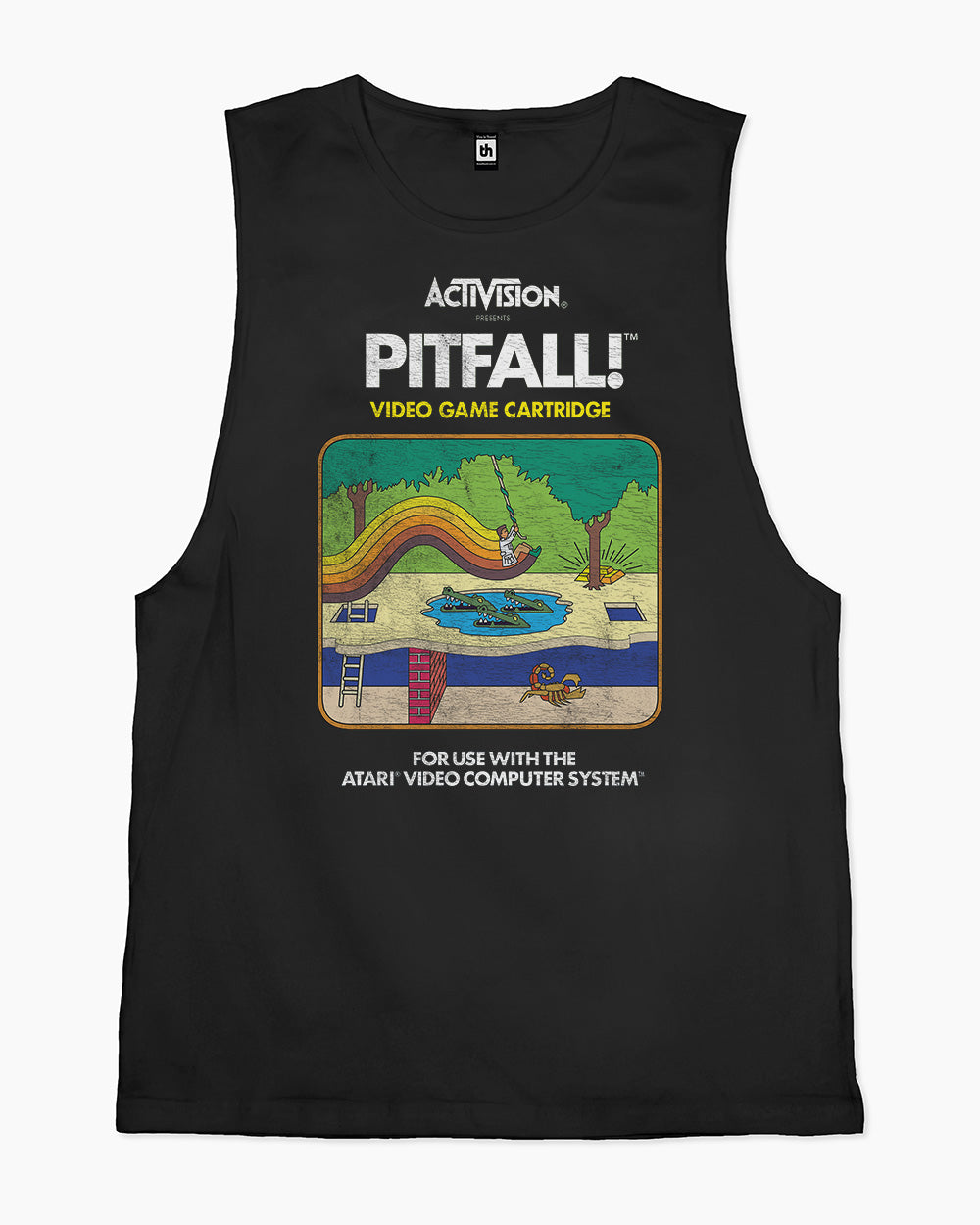 Pitfall Vintage Tank Australia Online #colour_black