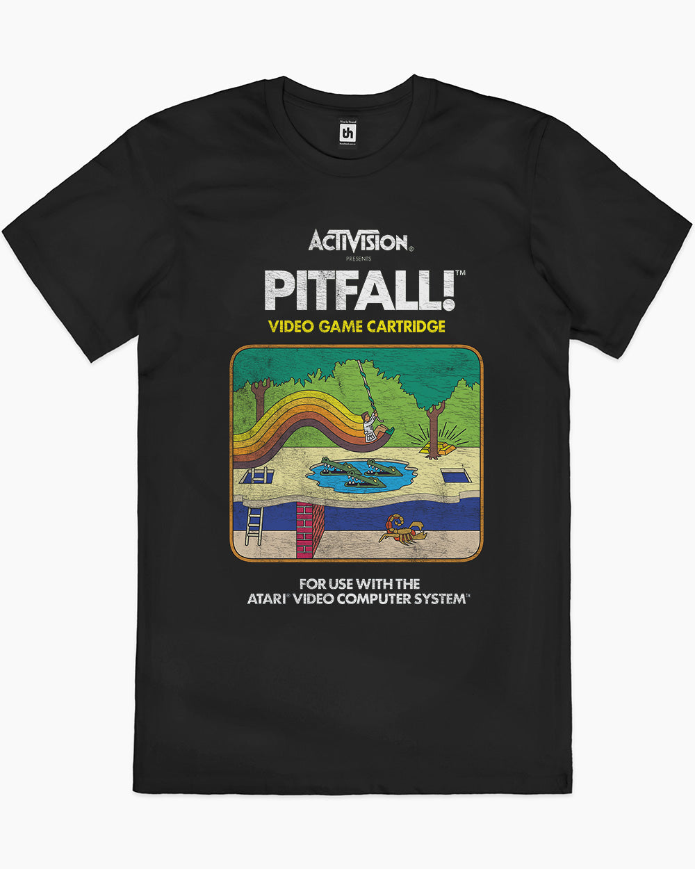 Pitfall Vintage T-Shirt Australia Online #colour_black
