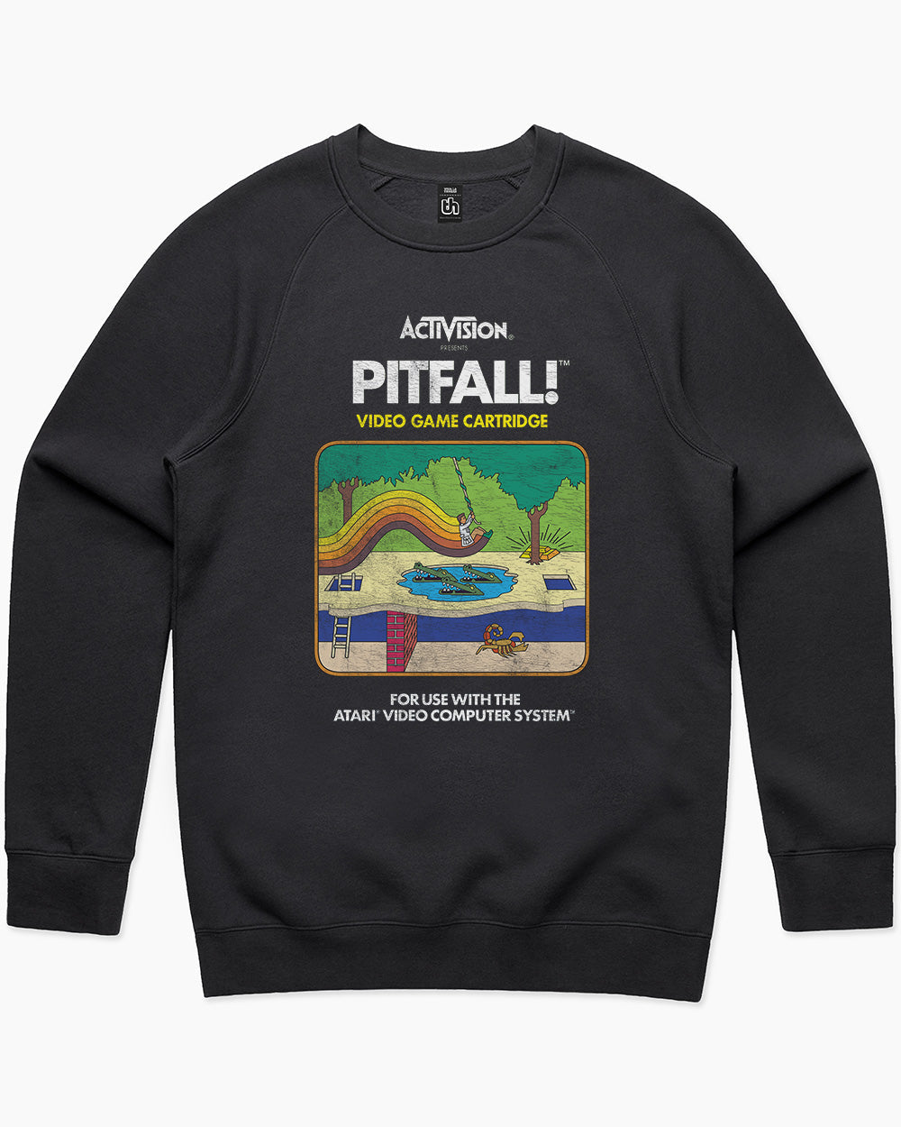 Pitfall Vintage Sweater Australia Online #colour_black