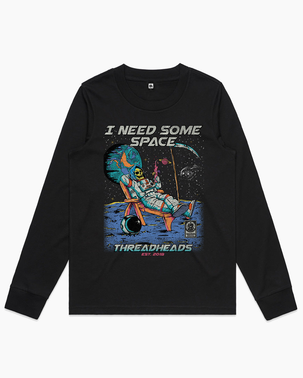 ripper needs some space Long Sleeve Australia Online #colour_black