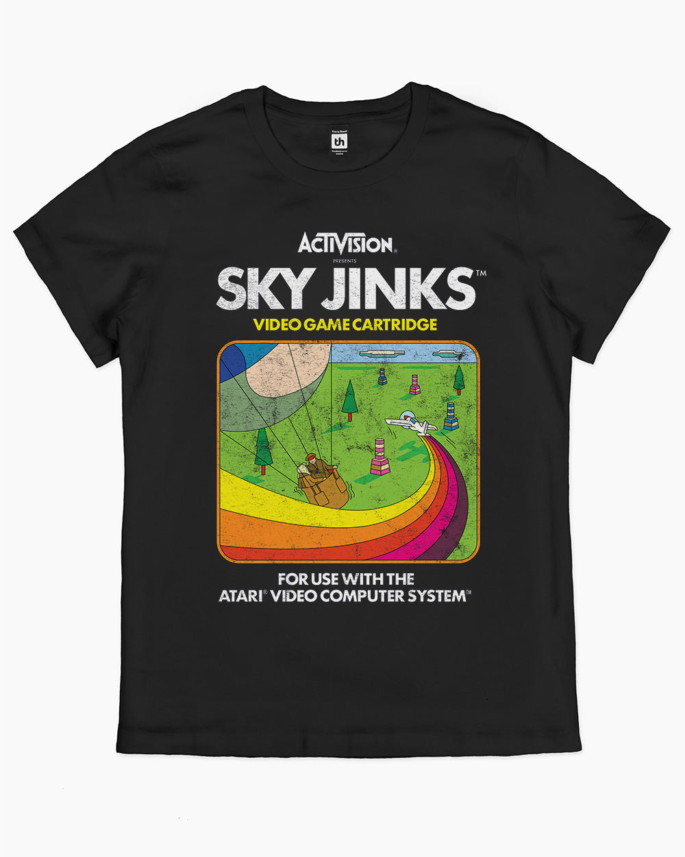 Sky Jinks Vintage T-Shirt Australia Online #colour_black