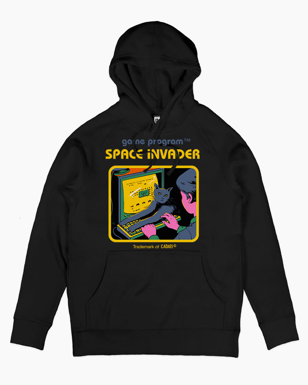 Space Invader Hoodie Australia Online #colour_black