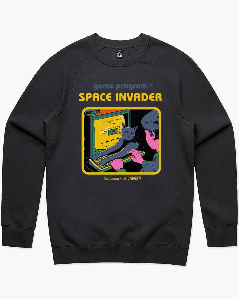 Space Invader Sweater Australia Online #colour_black