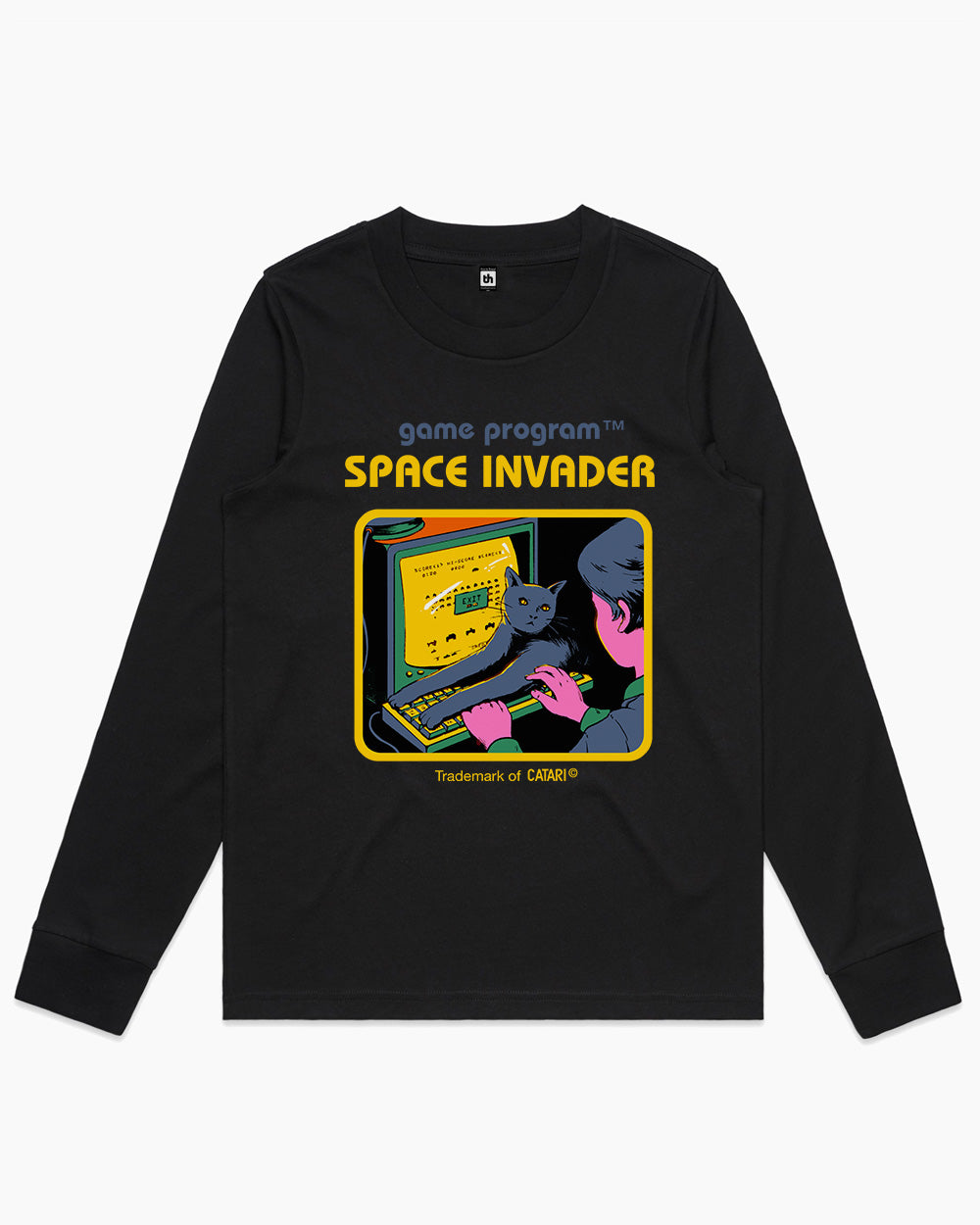 Space Invader Long Sleeve Australia Online #colour_black